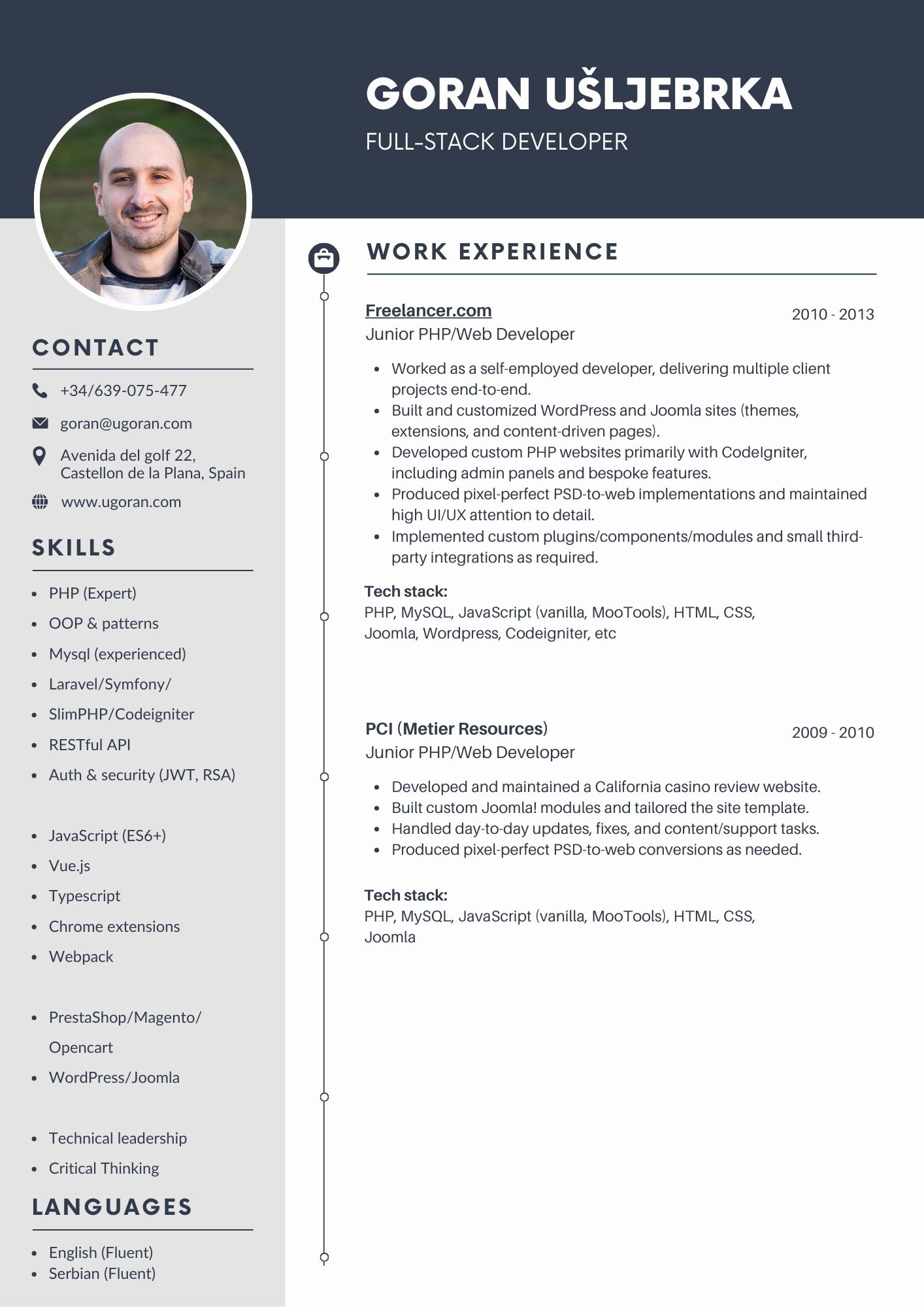 CV Page 3